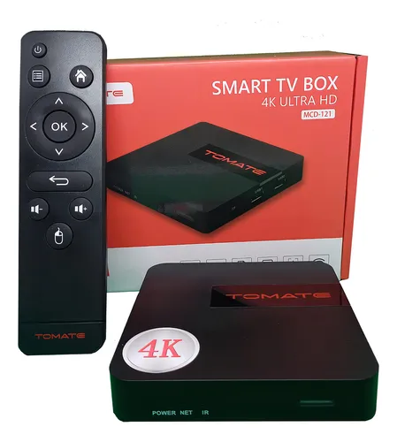 SMART TV BOX 4K ULTRA HD ANDROID 2GB RAM 16GB HD TOMATE MCD-121
